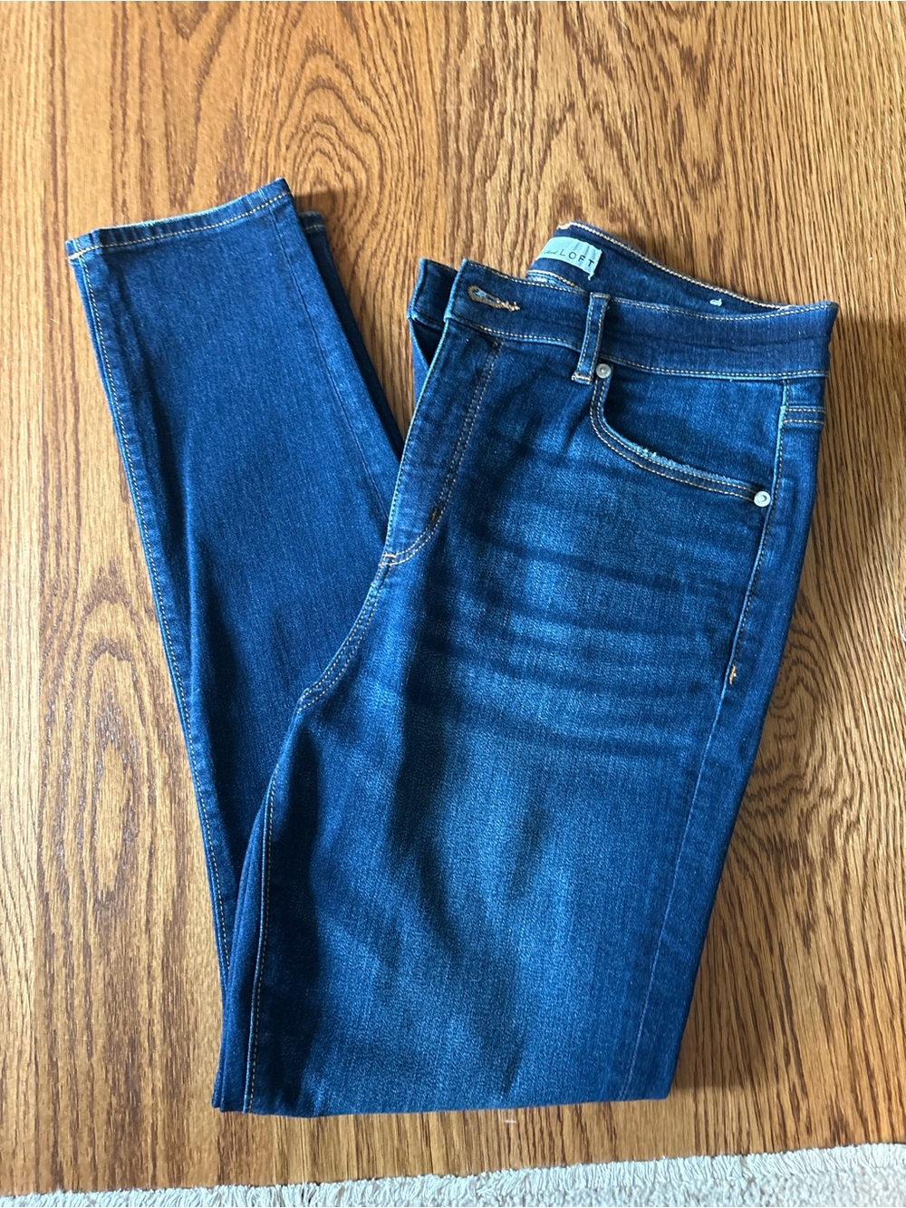 LOFT Dark Blue Skinny Jeans